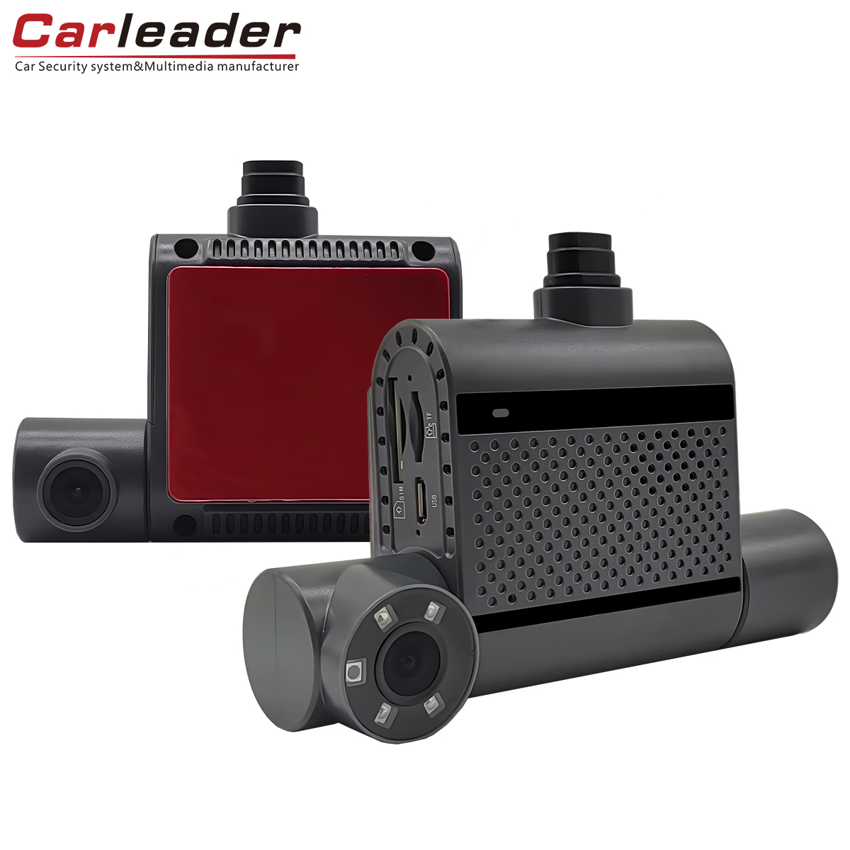 Жеткіңізбен жалтару, қорғалған-Carleader қосарлы DVR DVR DVR-ді жазу HD 1080p Dash Camera