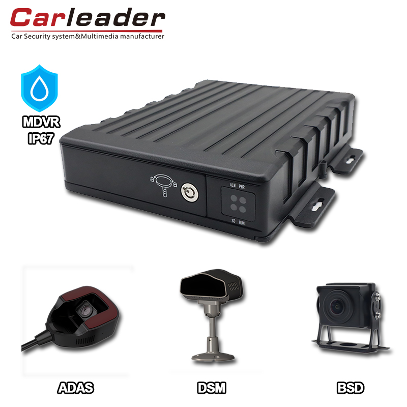 Carleader IP67 Су өткізбейтін AI 4CH SD Mobile DVR: Көлік құралының алдыңғы қатарлы бақылауы