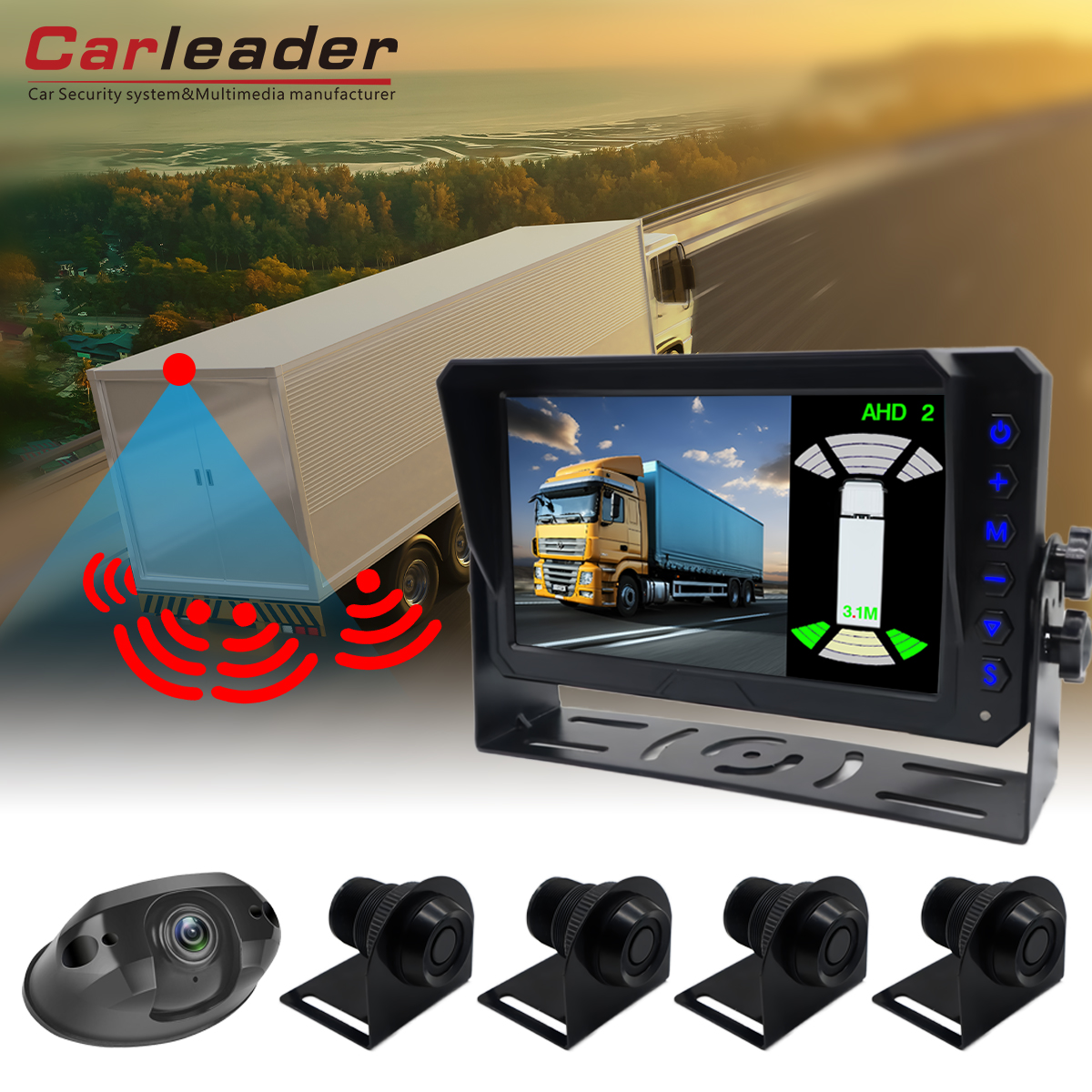 Carleader 7 дюймдік тұрақ Радарының радарын қалпына келтіру жүйесі ---- Тұрақ және қалпына келтіруге өте ыңғайлы