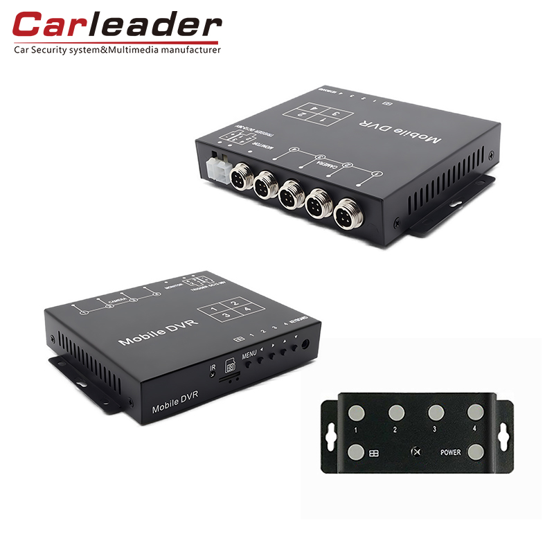 Carleader 4Ch AhD 1080p Mini Mobile DVR қолдауы TF карталарын сақтау