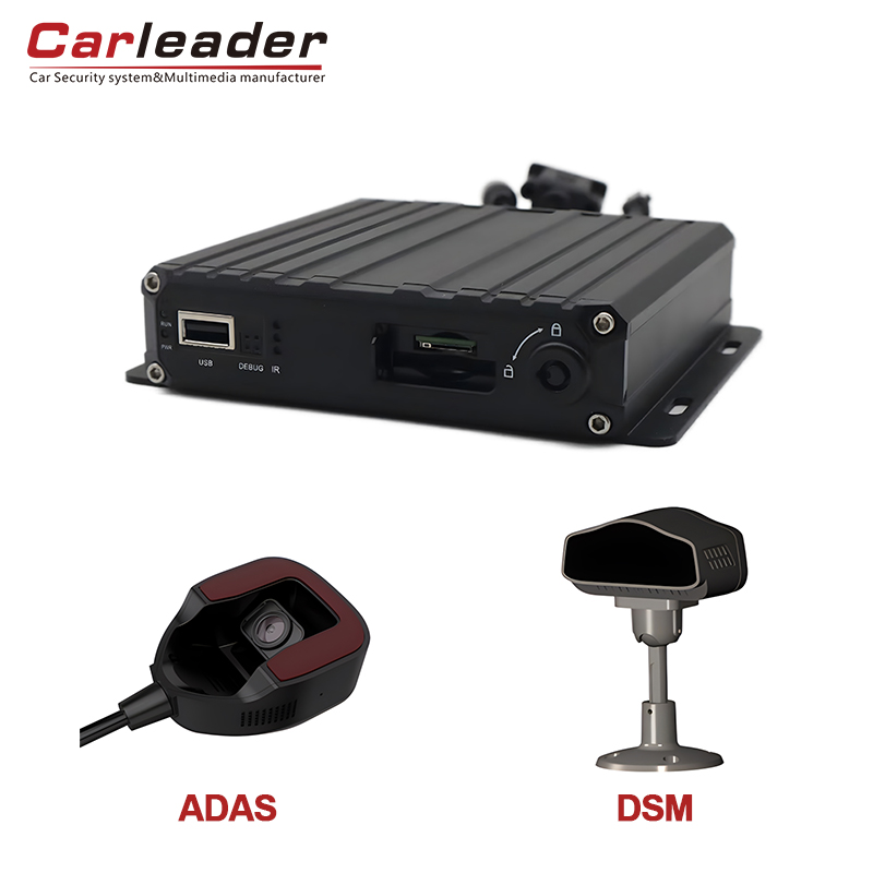 Carleader 4Ch AI ақылды мобильді DVR DSM және Adas Camera-Smart Life, Smart Drive