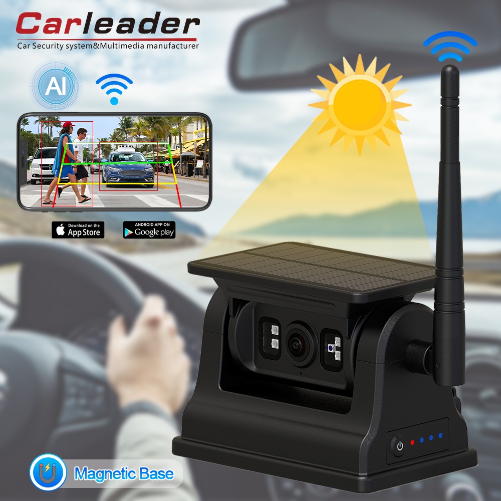 Carleader 1080p магниттік күн Wi-Fi Wifi сымсыз RV резервтік көшірмесі IOS Android үшін