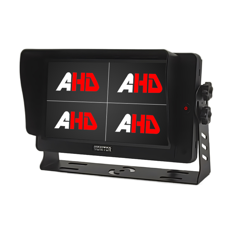 Carleader 7 дюймдік жоғары жарықтығы бар AHD төрт көріністі ауыр жүк көлігі автобусының мониторы