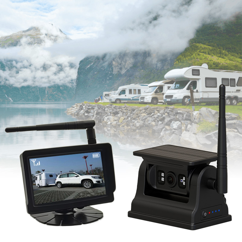 5 дюймдік сымсыз күн энергиясымен жұмыс істейтін қайта зарядталатын магниттік көлік камерасы жүйесі --- қауіпсіз жүргізу үшін сіздің ең жақсы серіктесіңіз