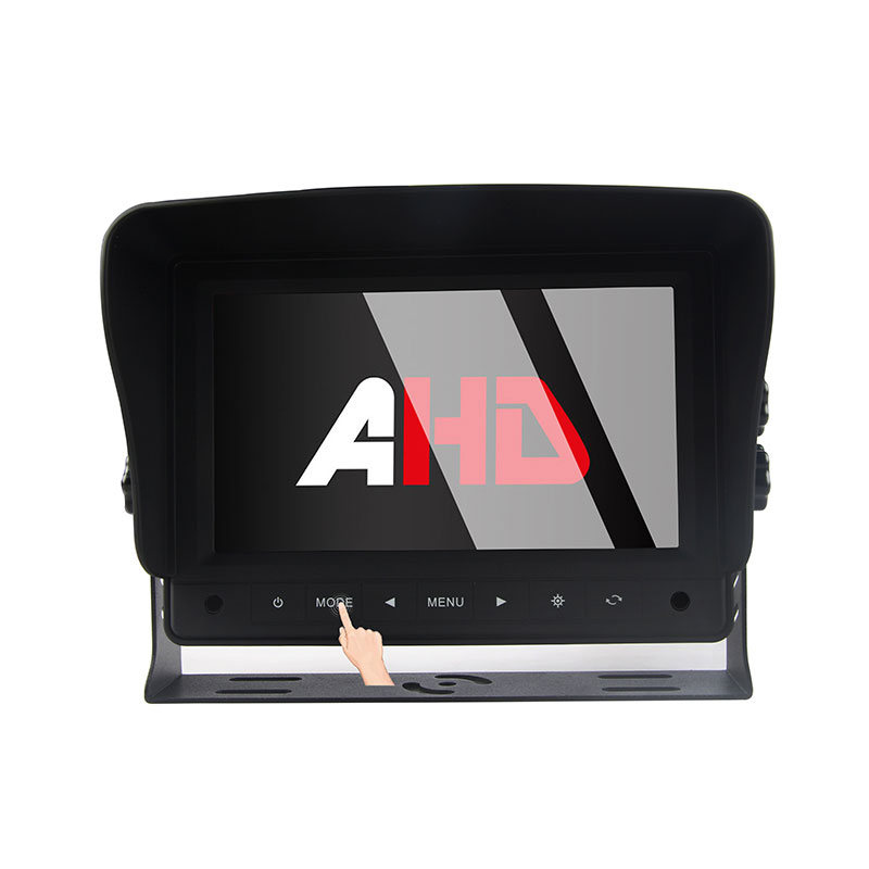 Carleader 7 дюймдік сенсорлық түймелері 2CH ауыр жүкті AHD көлік мониторы