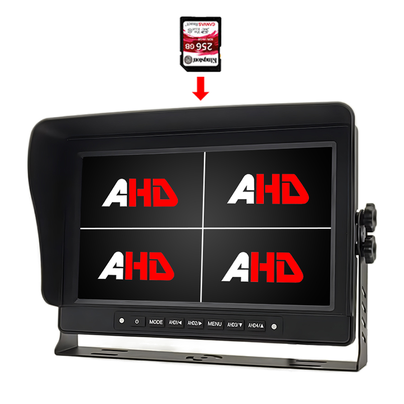 Carleader 10.1 су өткізбейтін төрт көрініс дисплейі бейне жазу AHD мониторы