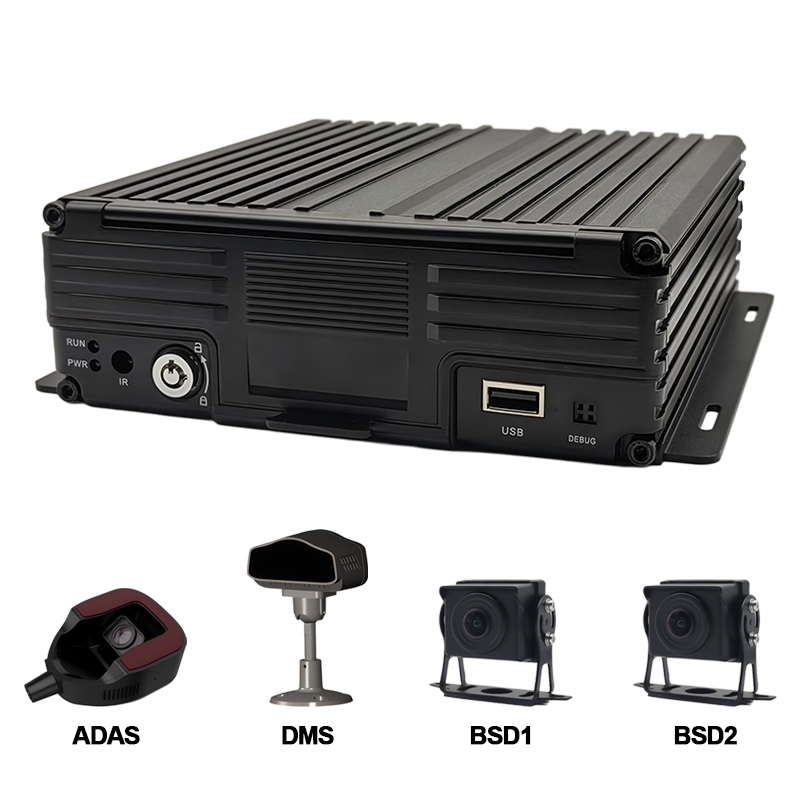 8ch AI HDD Mobile DVR қолдауы ADAS + DMS + BSD