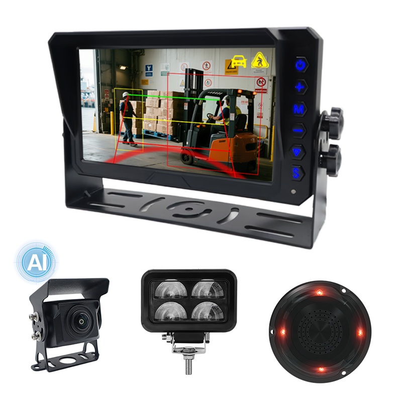 AI анықтау жүйесі Formaklift үшін U-пішінді ескерту шамы бар
